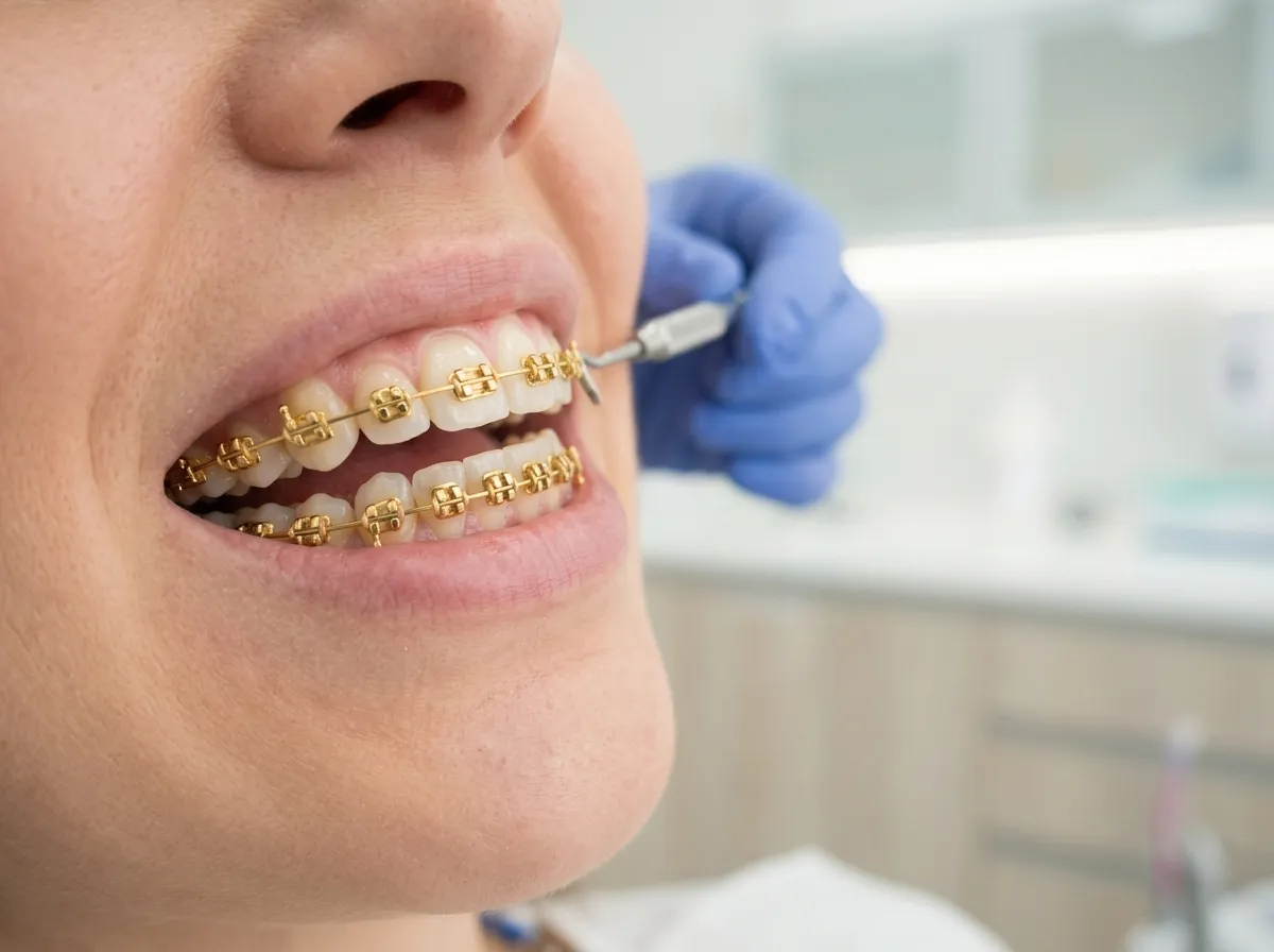 gold braces